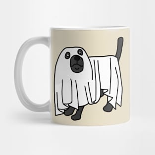 Boo Sheet Halloween Dog Mug
